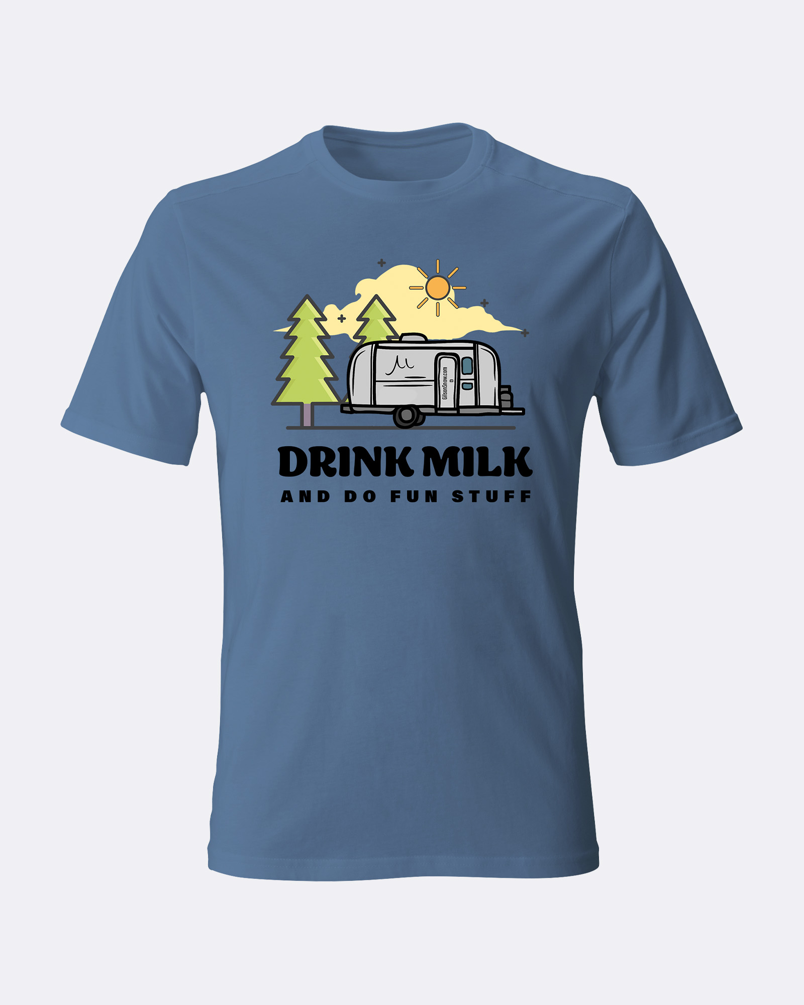 Drink Milk Tee Riverside graphics