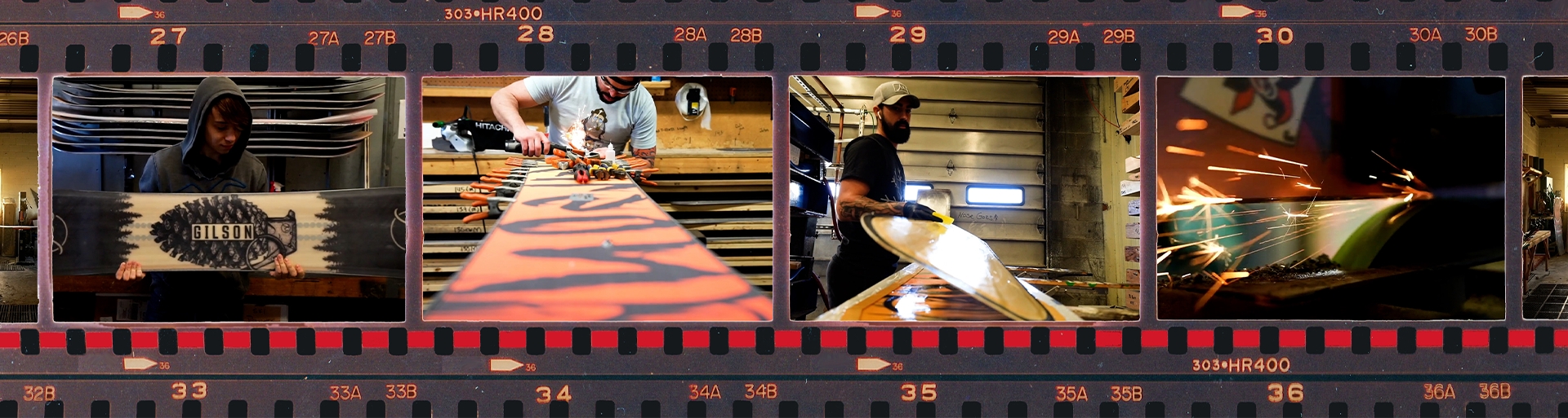 manufacturing photos appearing on a roll of film