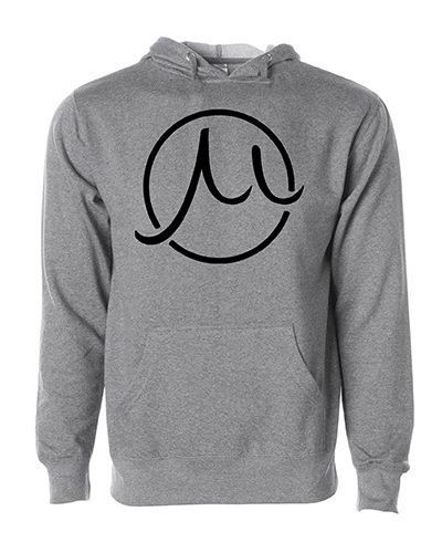 Circle mu hoodie gunmetal small