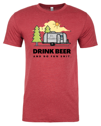 Drink Beer Tee Cardinal graphics