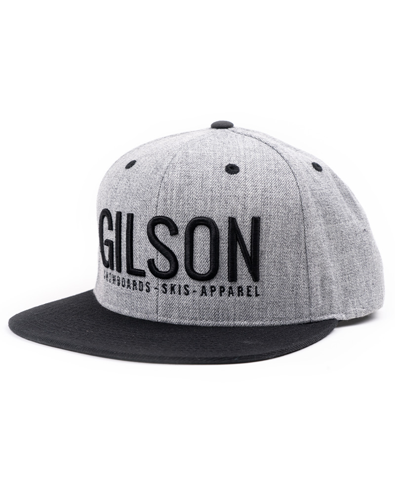 2022 flat brim hat grayblack front large