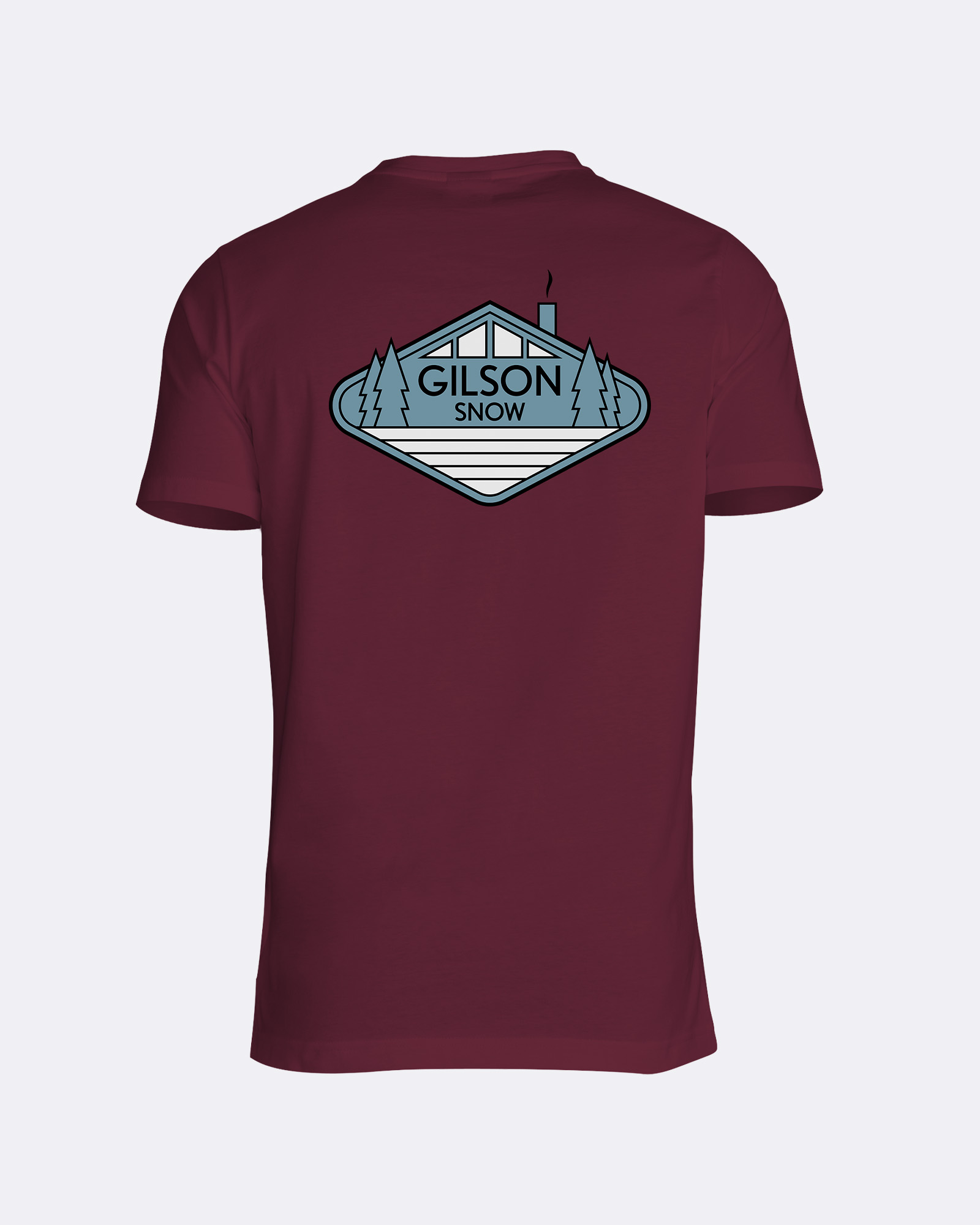 Lodge Key Tee Pomegranate graphics