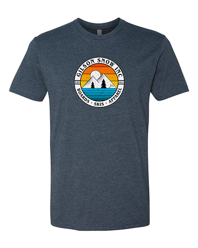 Mountain Badge Tee Navy graphics