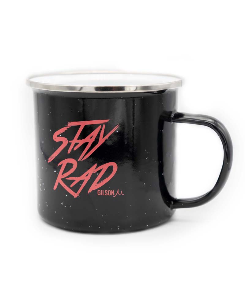 Stay rad steel camp mug large