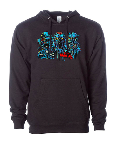 Three Wise Zombies 
Hoodie  graphics