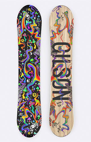 2024 Space Dust Snowboard graphics