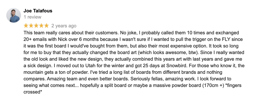 Review fly 2