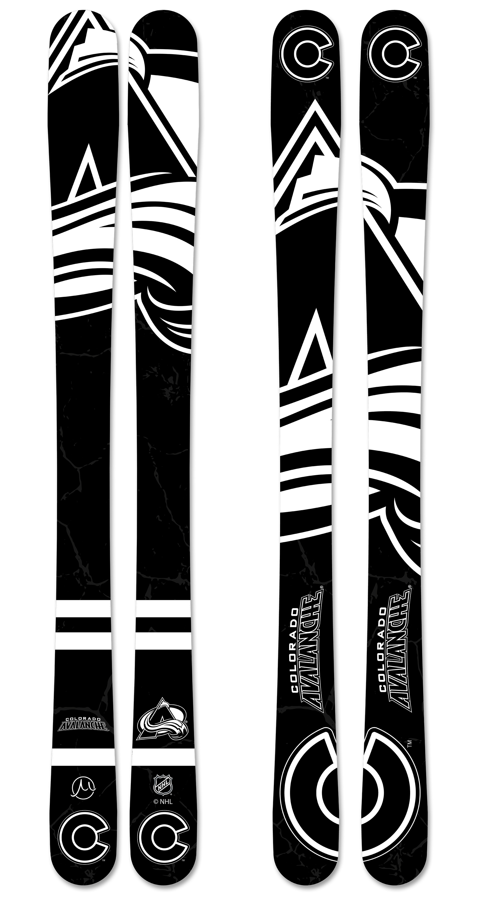 2022 nhl colorado avalanche bw skis large