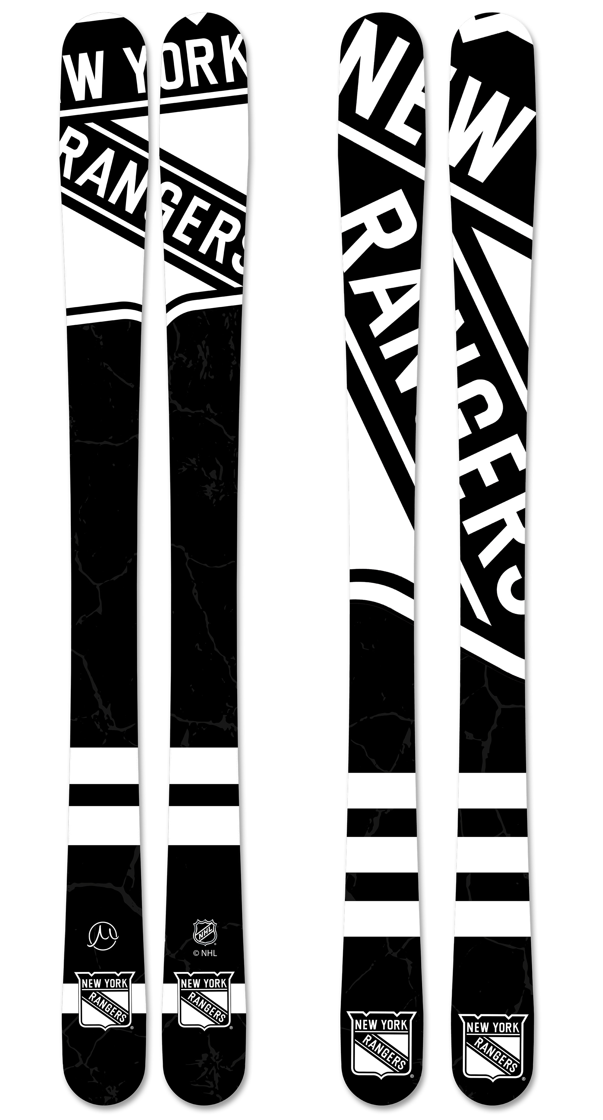 2022 nhl new york rangers bw skis large
