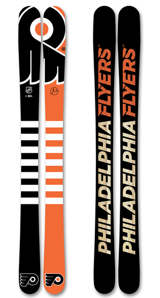 Nhl philadelphia flyers skis small