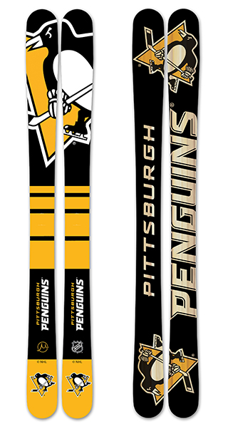 Nhl pittsburgh penguins skis small