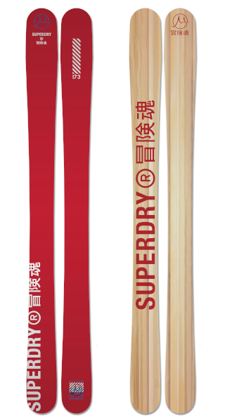 Superdry Gravity 
Red Wood  graphics